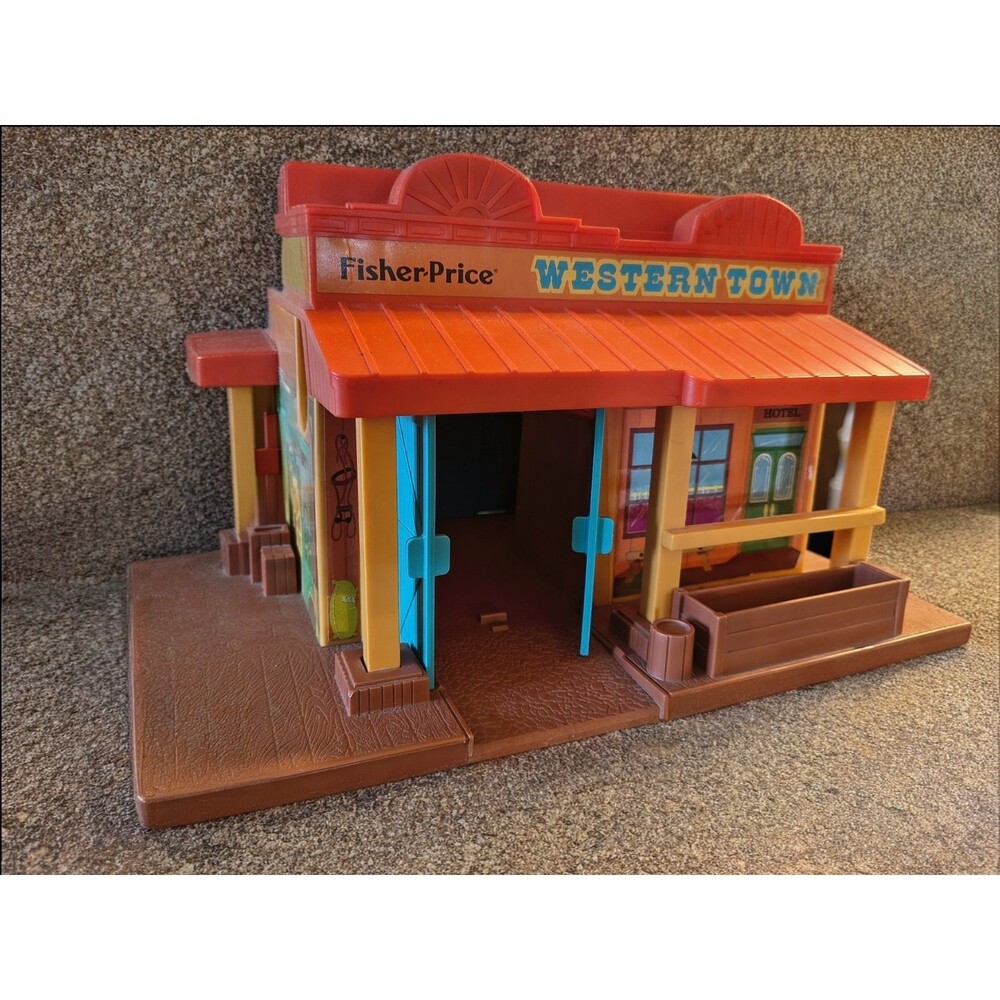 Fisher Price Little People Play Family Western Town 934 Vintage 1982